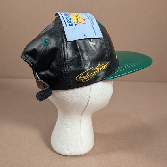 Vintage Roush Racing NASCAR Hat #97 Chad Little 90s Leather Strapback Cap NWT - Picture 5 of 8